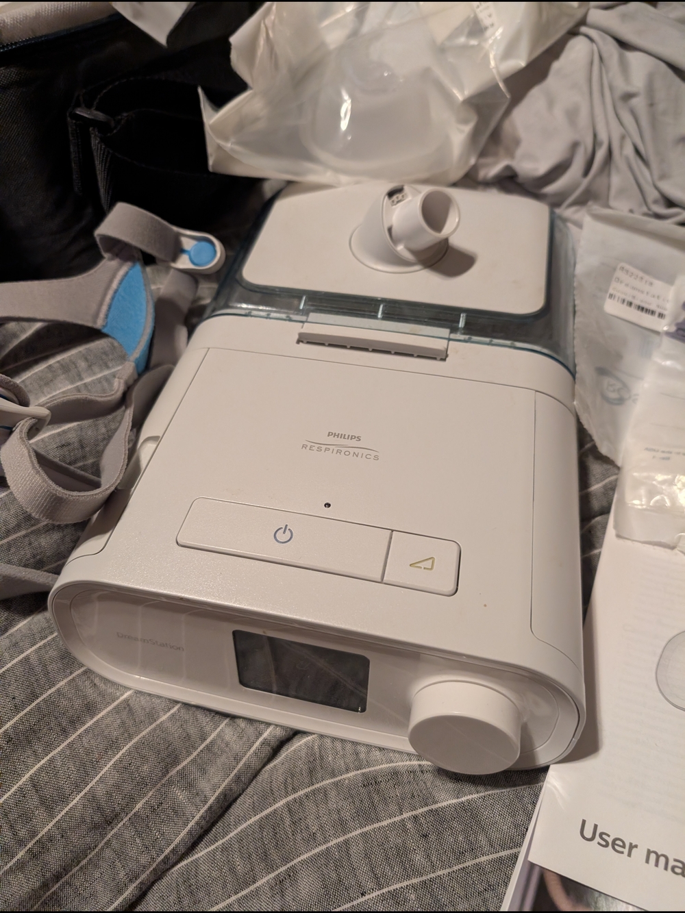 Phillips Respironics CPAP Machine - White Headgear Filters And Pads